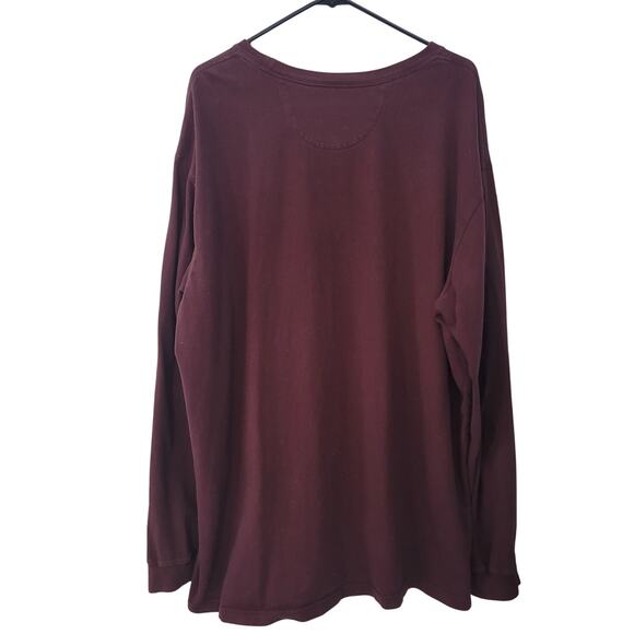 Duluth Trading Co Size XL Men’s Longtail Tee Maroon Gold Logo - Picture 2 of 6